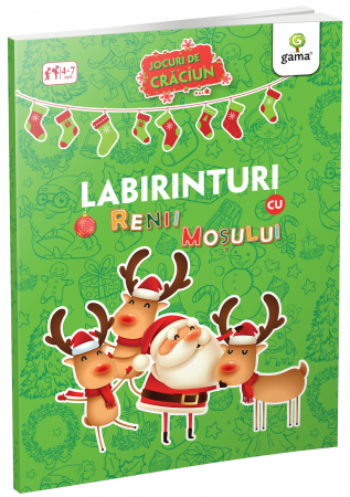 Cărți de Crăciun - Labirinturi cu renii Moșului