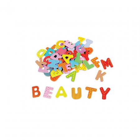 Litere magnetice 60 bucati Lelin, New Classic Toys, 2-3 ani + [5]