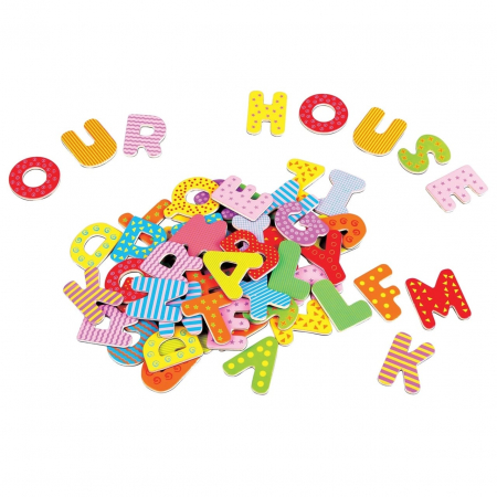 Litere magnetice 60 bucati Lelin, New Classic Toys, 2-3 ani + [3]