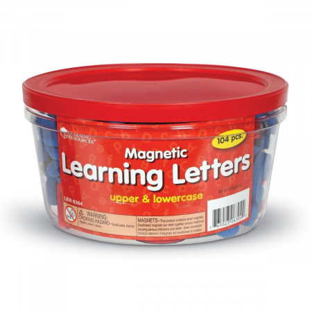 Litere magnetice mari si mici, Learning Resources, 2-3 ani + [5]