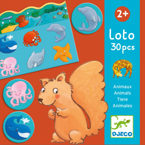 Loto cu animale Djeco, 1-2 ani + [1]