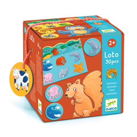 Vârsta - Loto cu animale Djeco, 1-2 ani +