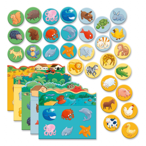 Loto cu animale Djeco, 1-2 ani + [3]