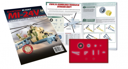 Jucarii copii 12+ ani - Macheta Elicopterului de asalt MI-24V - Machete