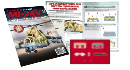 Jucarii copii 12+ ani - Macheta Elicopterului de asalt MI-24V Nr.42, Eaglemoss, 12 ani +