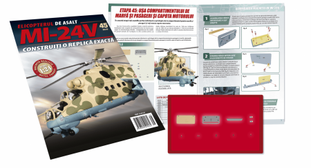 Jucarii copii 12+ ani - Macheta Elicopterului de asalt MI-24V Nr.45, Eaglemoss, 12 ani +