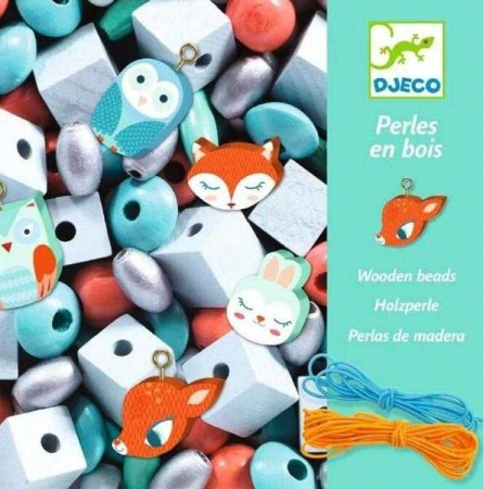 Jucarii copii 6-7 ani - Margele turcoaz, Djeco, 2-3 ani +