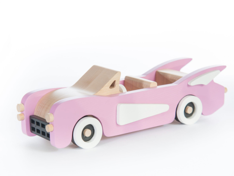 Jucarii copii 2-3 ani - Masina handmade CADILLAC, Marc toys, 2-3 ani +