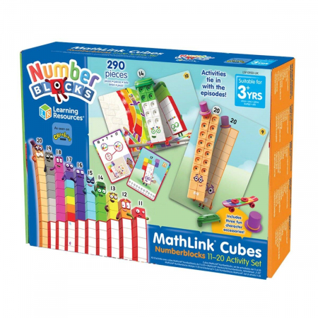Produse - MathLink® -Numberblocks- Matematica distractiva (11-20), Learning Resources, 2-3 ani +