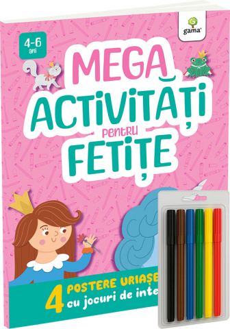 Carti de colorat - MEGA activități pentru fetițe
