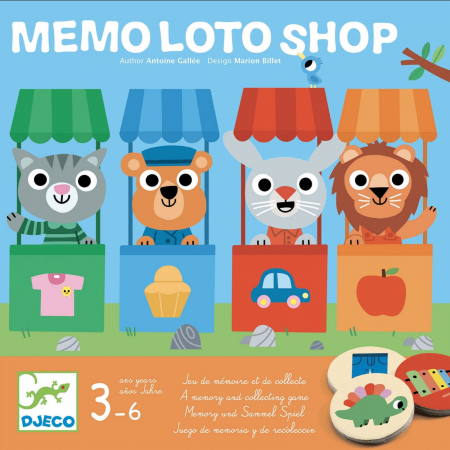 Vârsta - Memo Loto La cumparaturi, Djeco, 4-5 ani +
