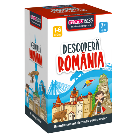 Jocuri de societate - Memorace - Descoperă România,  +7 ani