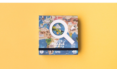 Micro puzzle Londji-600 piese, continente, 6-7 ani + [3]