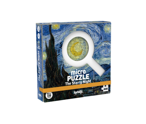 Vârsta - Micro-Puzzle Londji, Noaptea instelata Van gogh, 6-7 ani +