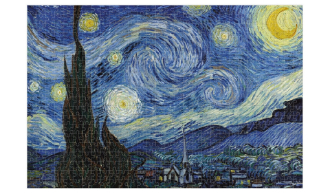 Micro-Puzzle Londji, Noaptea instelata Van gogh, 6-7 ani + [1]