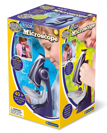Jocuri experimente stiintifice - Microscop 450X, Brainstorm, 8-9 ani +