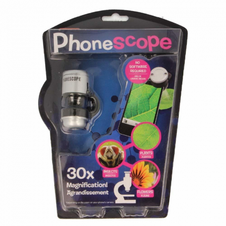 Jucarii copii 6-7 ani - Microscop pentru telefon, Keycraft, + 6 ani