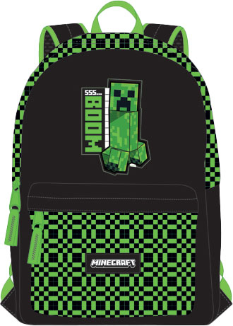 Ghiozdane si accesorii - MINECRAFT Ghiozdan scolar 1 compartiment si buzunar in fata 42x30x18 cm