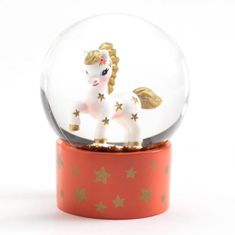 Jucarii copii 1-2 ani - Mini glob Djeco Unicorn, 1-2 ani +