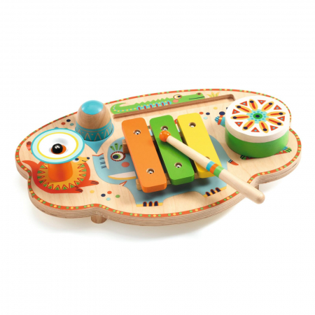 Jucarii copii 2-3 ani - Mini orchestra Djeco, Poftiti la carnaval, 2-3 ani +