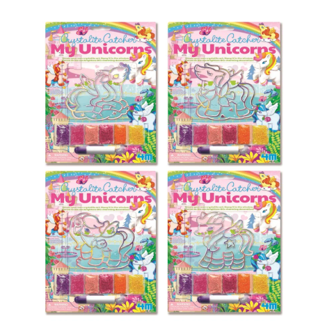 Jocuri creative - Mini set creativ cu margele de nisip - Unicorni