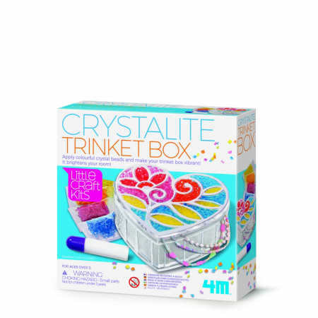 Jocuri creative - Mini set creativ - Cutiuta cu margele, LittleCraft, + 5 ani