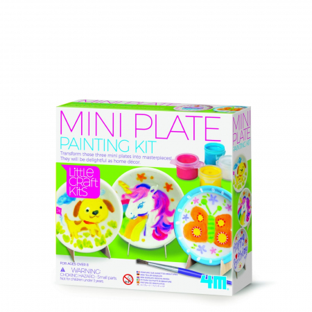 Jucarii si jocuri copii - Mini set creativ - Farfurioare, LittleCraft, + 5 ani