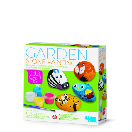 Jucarii si jocuri copii - Mini set creativ - Pietre gradina, LittleCraft, + 5 ani