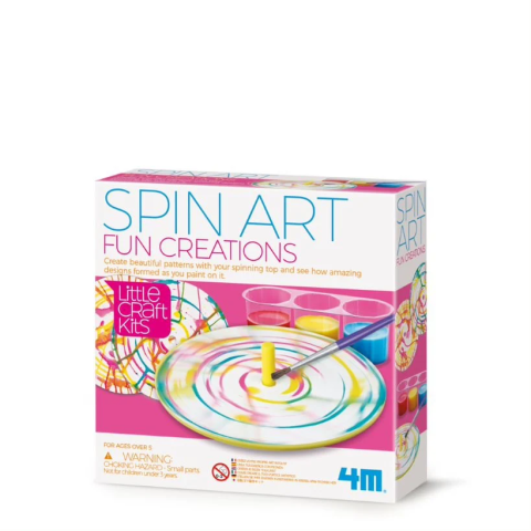 Jocuri creative - Mini set creativ - Roata Pictorului Spin Art, LittleCraft
