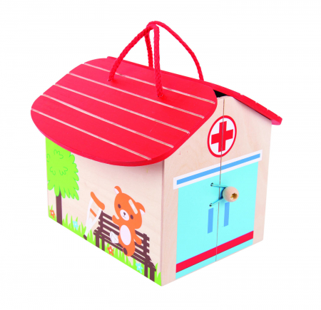 Mini Spitalul animalelor, BIGJIGS Toys, 2-3 ani + [1]