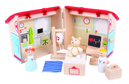 Cadouri copii - Mini Spitalul animalelor, BIGJIGS Toys, 2-3 ani +
