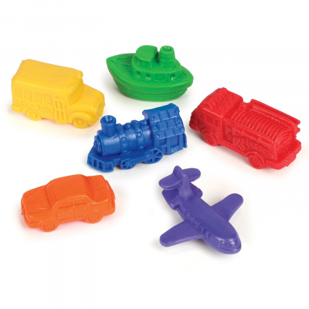 Jocuri matematica - Mini vehicule pentru numarat - set 72 buc, Learning Resources, 2-3 ani +