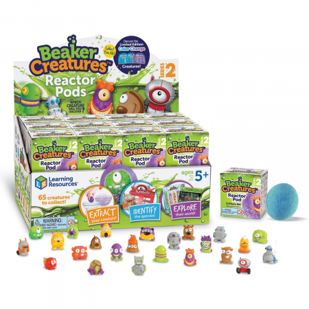 Jocuri experimente stiintifice - Monstruletii din laborator – Capsula cu surpriza (seria 2), Learning Resources, 4-5 ani +