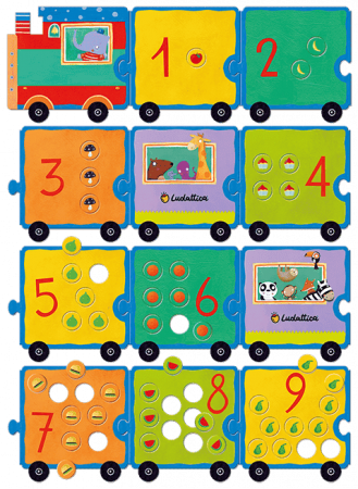 Joc Montessori Trenuletul numerelor, 3- 6 ani, Ludattica [1]