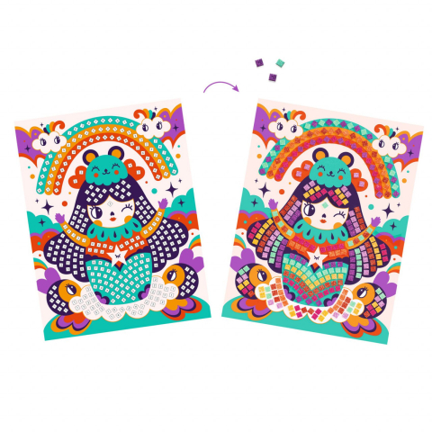 Mozaic creativ Djeco Kokeshis [2]