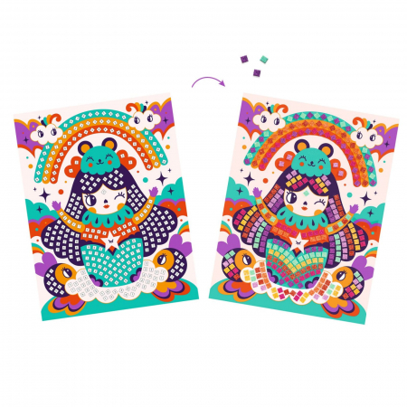 Mozaic creativ Djeco Kokeshis [2]