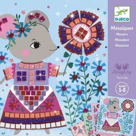 Jucarii si jocuri copii - Mozaic Djeco, Animale de companie, 4-5 ani +