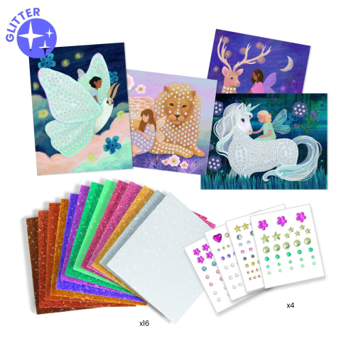 Mozaic Unicornul fermecat, Djeco, 6-7 ani + [3]