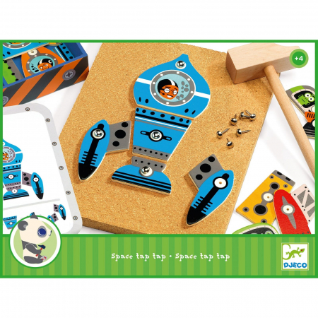 Nave spatiale de asamblat Tap Tap Djeco, 2-3 ani + [2]