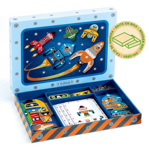 Nave spatiale de asamblat Tap Tap Djeco, 2-3 ani + [1]