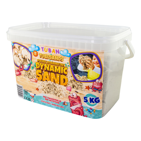 Jucarii si jocuri copii - Nisip Kinetic in cutie - natural, 5 kg