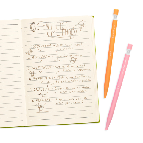 Notat! - Creioane mecanice grafit extra gros - set de 6, cu citate motivationale [1]