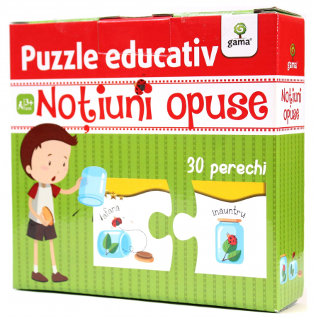 Jucarii copii 4-5 ani - Noțiuni opuse, Editura Gama, 2-3 ani +
