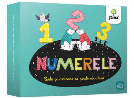 Jucarii si jocuri copii - Numerele, Carte si Cartoane de Perete, Editura Gama, 2-3 ani +