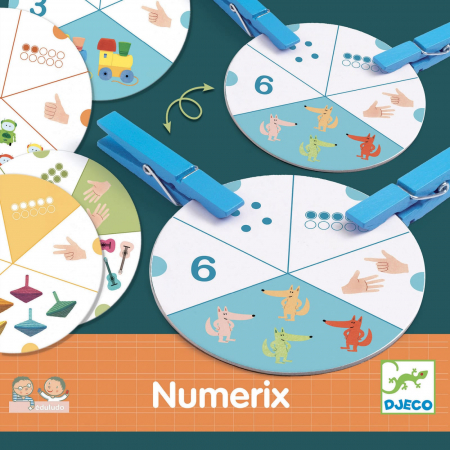 Jucarii copii 4-5 ani - Numerix Djeco, joc cu calcule, 4-5 ani +