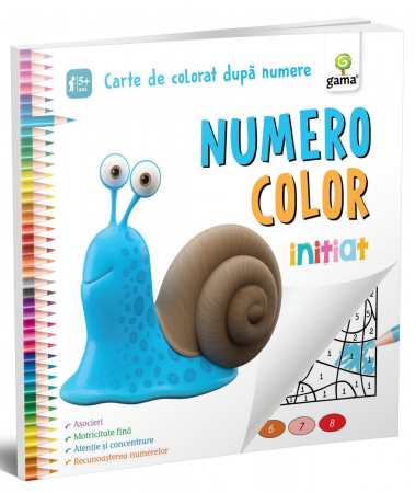 Jucarii copii 4-5 ani - NumeroColor • Iniţiat, Editura Gama, 4-5 ani +