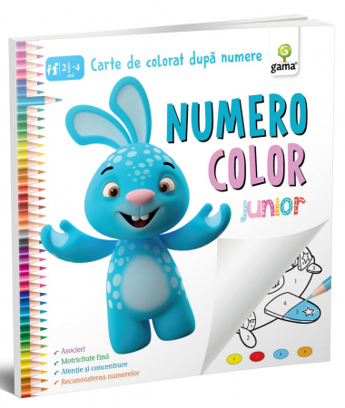 Cadouri copii - NumeroColor • Junior, Editura Gama, 2-3 ani +