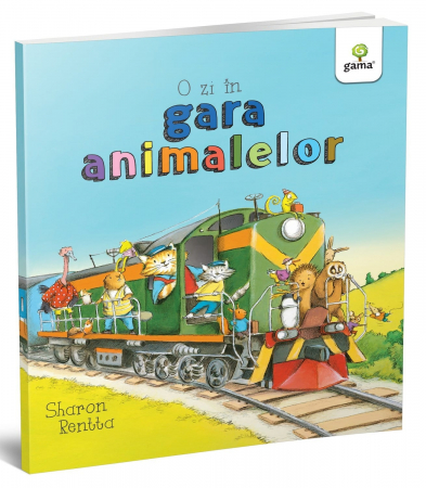 Jucarii copii 4-5 ani - O zi în gara animalelor, Editura Gama, 2-3 ani +