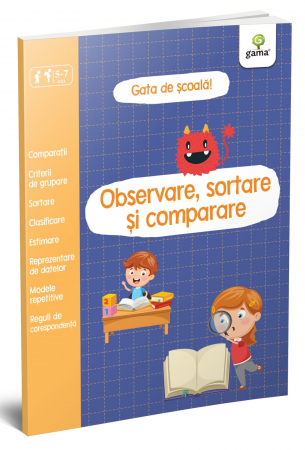 Jucarii copii 4-5 ani - Observare, sortare și comparare, Editura Gama, 4-5 ani +