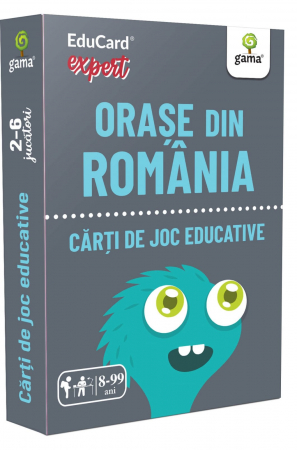 Jucarii si jocuri copii - Oraşe din România, Editura Gama, 4-5 ani +